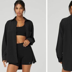 ALO Dreamscape Button Down Long Sleeve, size Small